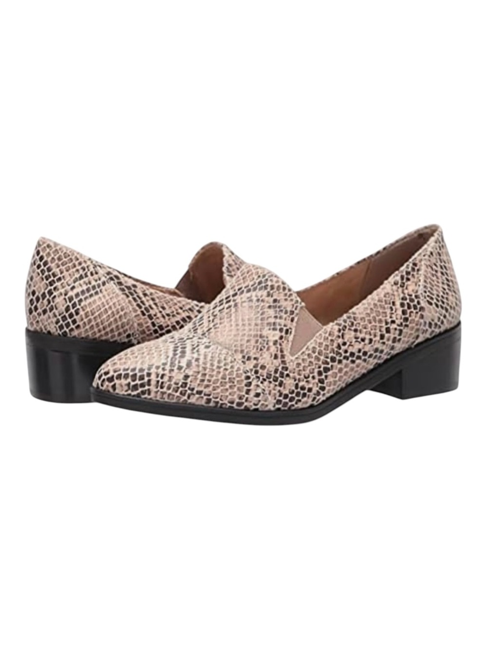 Women’s Bella Vita Snake-Print Slip-On Loafers SZ 9 W NIB